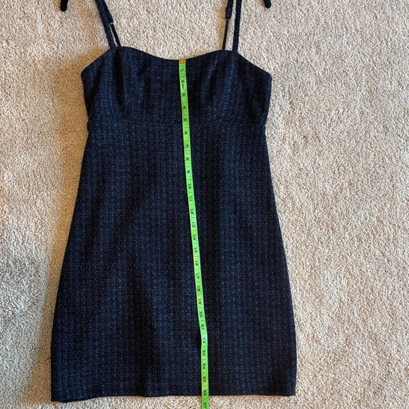 NWT Abercrombie & Fitch Small Tall Dark Blue Tweed skort Dress - Picture 7 of 11